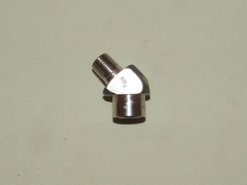 Lot of 5 stainless steel fitting, 5/8&#034; male x 5/8&#034; female threaded, 45 degree for sale