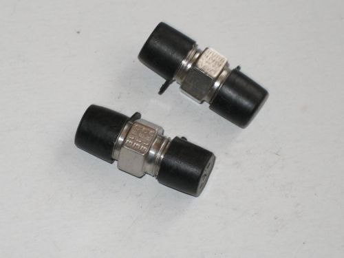 Set of 2 Parker Stainless Steel SS Fitting 1/2&#034; Male X 1/2&#034; Male Npt Union