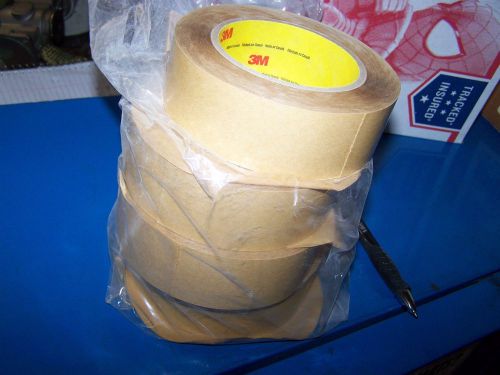 Lot of 4 415 3M 1.5&#034; x 36 yd Double Coated Tape