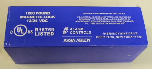 NEW IN BOX - ASSA ABLOY - 1200LB MAGNETIC LOCK 12/24 VDC 440/253mA Model: 1200LB