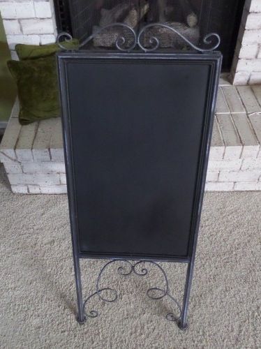 Double Sided Metal Magnetic Chalkboard Sign A Frame