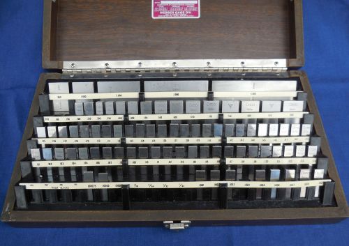 Mostly starrett/webber rs 92.a1, rectangular steel gage blocks-79 pieces for sale