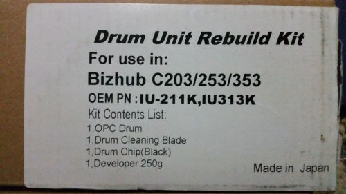 Drum Unit Rebuild Kit For Konica Minolta C203 C253 C353 (IU 211 / IU313 K)