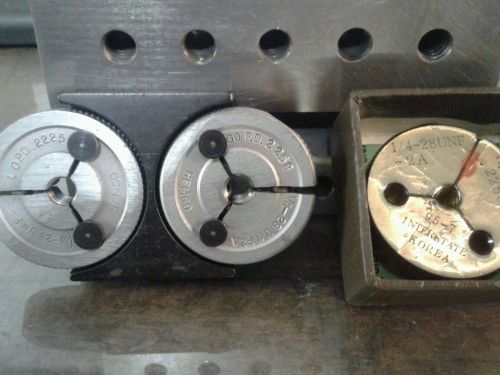Thread ring gages - 1/4-28 unf-2a with plug gages, regal for sale