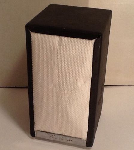 Vintage style georgia pacific hynap paper napkin dispenser metal, black finish for sale