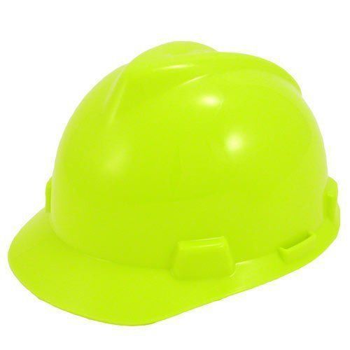 V-Gard Standard Slotted Cap w/ Fas-Trac Suspension, Bright Lime Green
