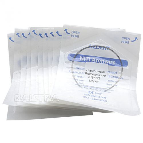 20 packs dental reverse curve niti rectangular arch wires 18*22 upper for sale