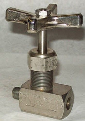 Deltrol 1/8&#034; 10000 PSI SS Globe Needle Valve S153SS1