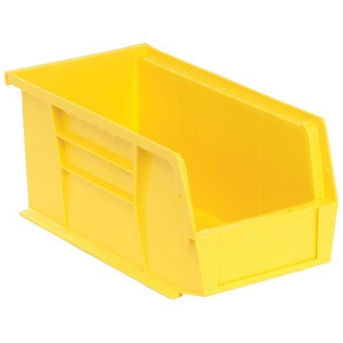 Edsal edsal pb8502y high density stackable plastic bin, 5&#034; width x 5&#034; height x for sale