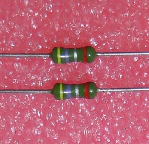 10  pcs 0.47 ohm (0R47) 1/4W 2% Metal Film Resistors.