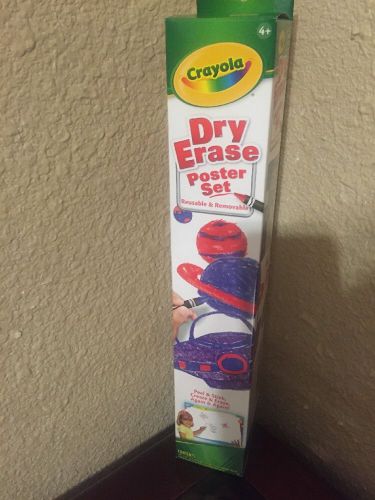 Crayola Dry Erase Go Anywhere Washable Poster set new in box