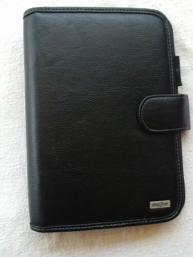 DAY ONE - BLACK LEATHER DAY PLANNER BY FRANKLIN COVEY