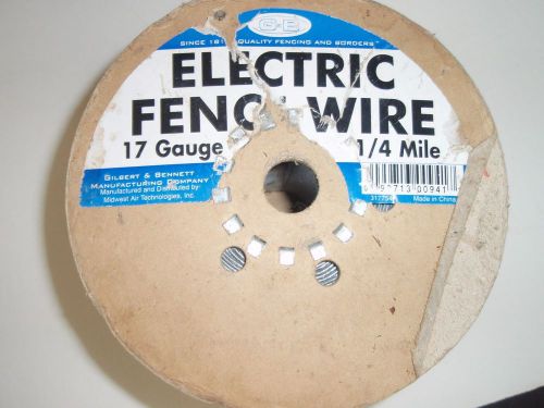 STEEL &amp; WIRE GALVANIZED ELECTRIC FENCE WIRE 17 GAUGE