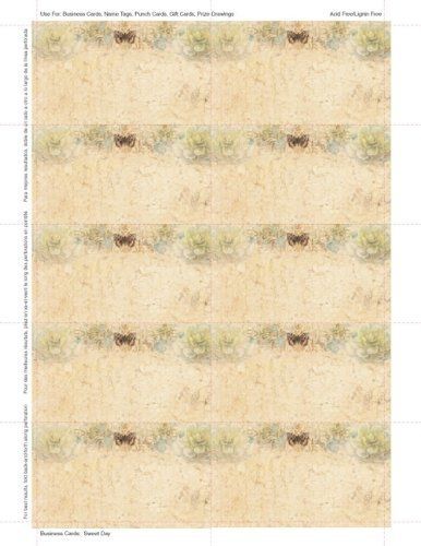 Geographics Sweet Day Business Cards, 2 x 3.5 Inches, Design, 250-Sheet Pack