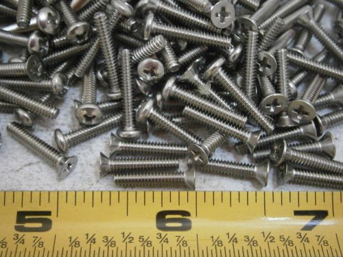 Machine Screws #4/40 x 5/8&#034; Long Phillips Flat Head Stainless Lot of 66 #5164