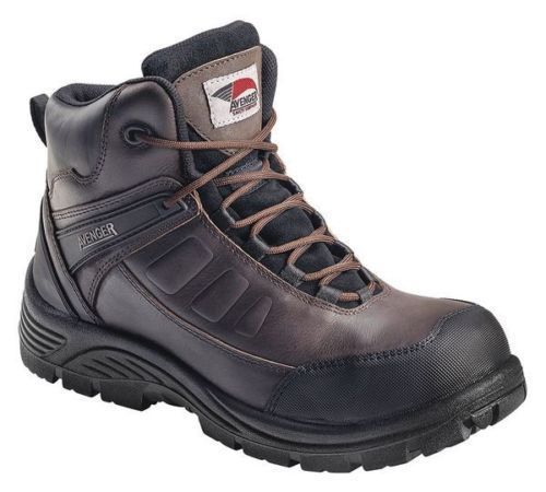 AVENGER SAFETY FOOTWEAR A7296 SZ: 10W Work Boots,Men,10W,Lace Up,Brown,PR