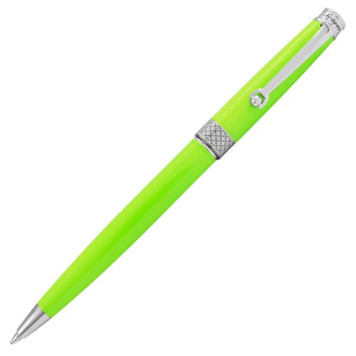Montegrappa Piacere Chrome Lime Green Micro Ballpoint Pen ISPYMBBG