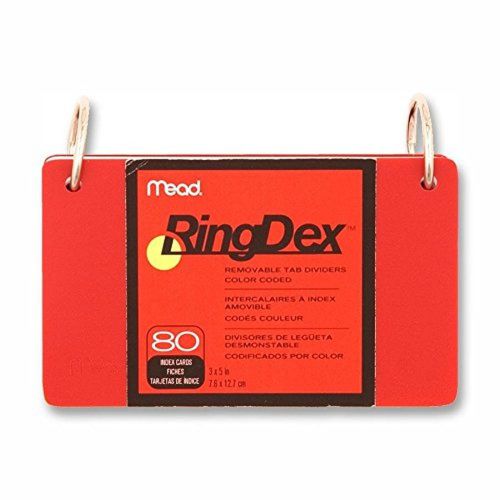 Index Cards Ringdexw/RemovablePoly Tab3&#034;x5&#034; (MEA63072) Category: 80 Index Car...