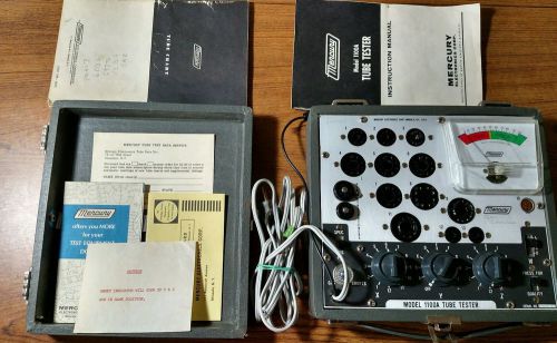Vintage Mercury Tube Tester Model 1100A with Instructions