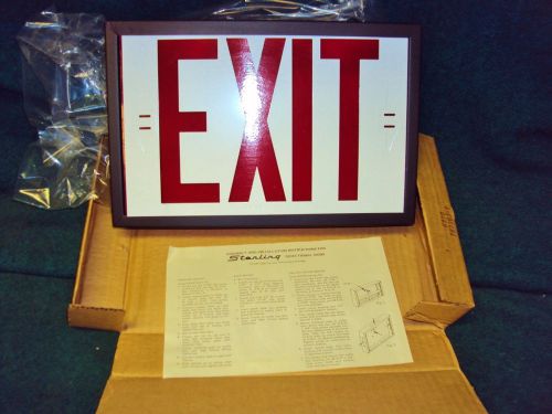New Sterling Directional Exit Sign 6710-03