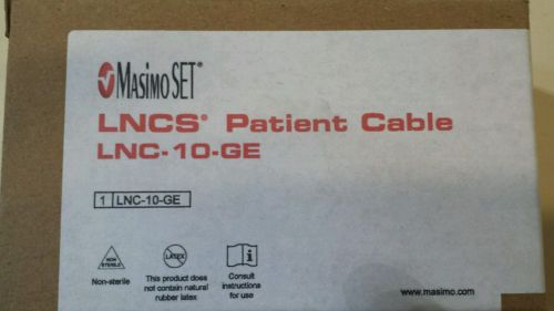 MasimoSet LNCS Patient Cable Ref 2016 LNC-10-GE