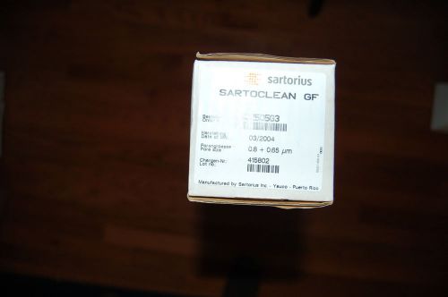 New sartorius sartoclean gf filter  filtration lab unit  5602505g3   0.8 um for sale