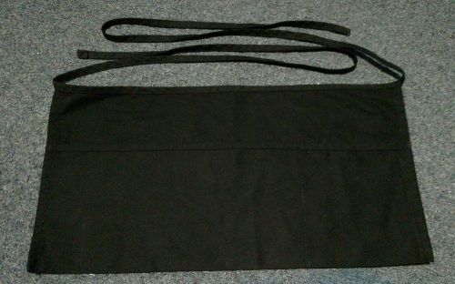 Server waitress 3 pocket apron black for sale
