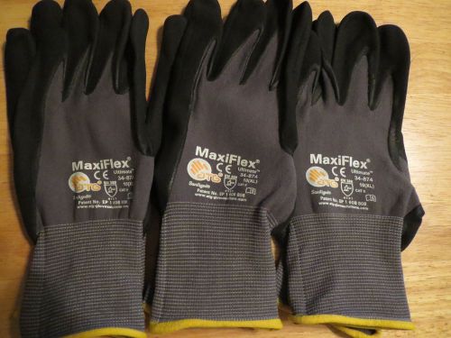 6 pair ex large maxi flex ultimate gloves car repair hunting fishing gardning for sale