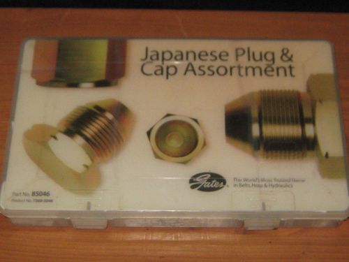 3 GATES Hydraulics  Plug  and Cap Assortments  LOT  JAPANESE   British   METRIC