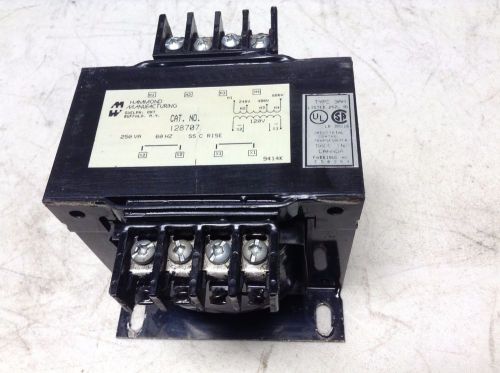 Hammond 128707 .250 kva 250 va control transformer 120 vac secondary for sale