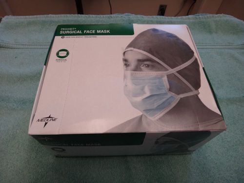 Prohibit Surgical Face Mask w/ties and anti glare shield box of 25