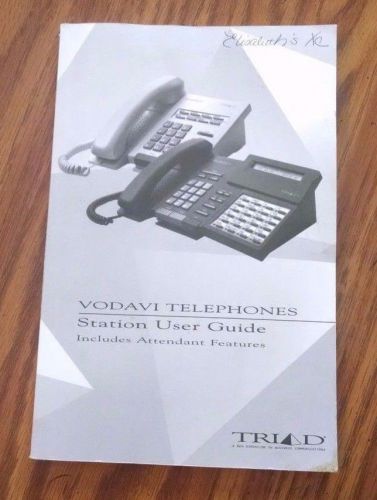 Vodavi Triad Starplus Digital Business Phone Station User Guide Manual Attendant