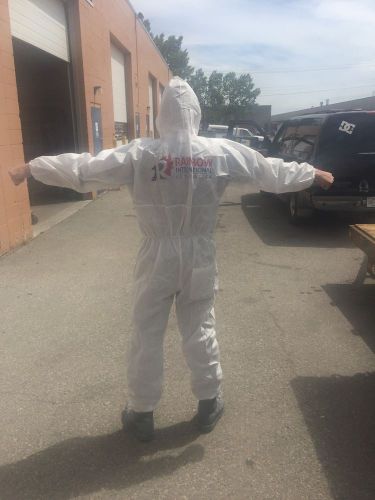 1 Of New Disposable Kool Paint Coverall With Hood - Logo On Back Size Large
