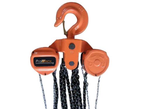 44000 lbs. 20 tons 40 ft Manual Chain Hoist Overload Protection G100 chain