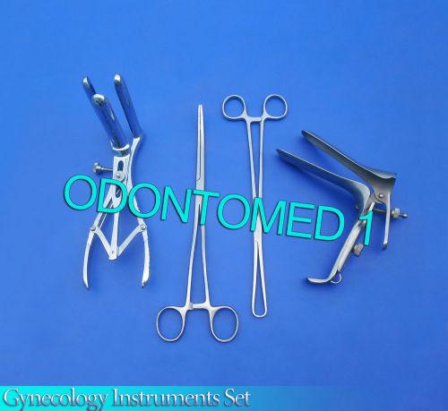 Exam set w/mathieu+open side graves speculum medium gynecology instruments for sale
