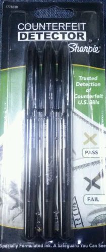 Set of Three Counterfeit Detector Sharpie Pens for U.S. Currency Bills