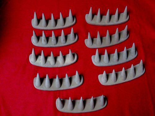 LOT 9 PCS 5 FINGER RING DISPLAY STAND HOLDER VELET MATERIAL jewelry chain