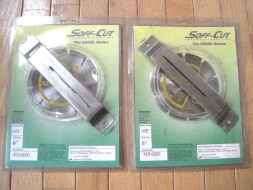 (2) Soff-Cut 5&#034;X.095&#034; XL5-5000 BLADES &amp; SKID PLATES