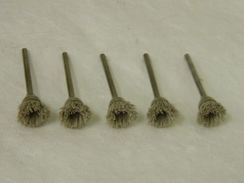 Osborn Mini Abrasive Cup Brush Lot of 5 1/8&#034; X 9/16&#034; Alum Oxide 600 Grit 75707