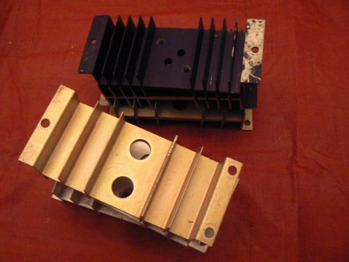 6 heat sinks, aluminum, to-3 and through-hole, aprox  4.5 x 2 x 1.25 inch for sale