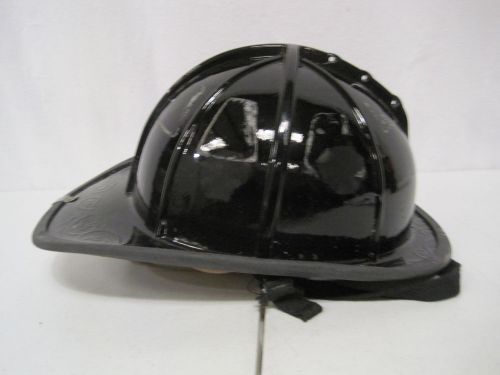 Cairns firefighter black helmet turnout bunker gear model 1010 (h0240 for sale