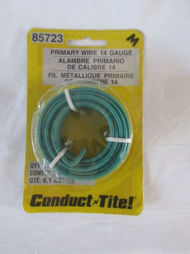 Conduct Tite Primary Wire 20ft 14 Gauge Green 85723