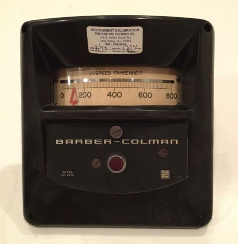Barber Colman 297C Capacitrol Temperature Controller 0-600°F Injection Molding