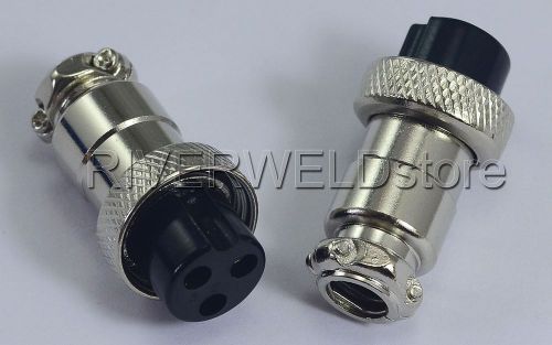 3pin aviation socket air connector 16-3p female fit plasma tig welding torch 2pk for sale