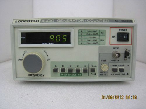 Lodestar AG-2603AD Digital Audio Generator 10Hz - 1 MHz