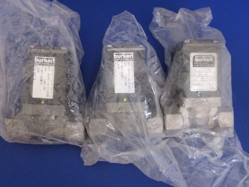 Burkert 452 241 g general purpose valve 2/2 way, 290-a-7/16-f-ss-1/2, lot of 3 for sale