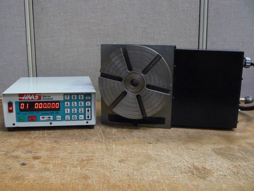 HAAS HRT210 ROTARY TABLE INDEXER 9&#034; DIAMETER + 17 PIN CONTROLLER 4th AXIS AIR