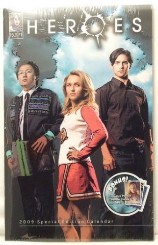 NEW! HEROES TV SHOW  SPECIAL EDITION WALL CALENDAR 2009 w/ POCKET CALENDAR CARDS