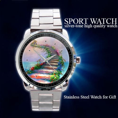 Stairway to Heaven Escalator Design Sport Metal Watch