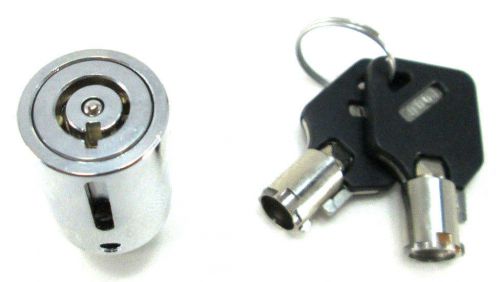 Tubular cam lock cylinder barrel push action complete 2 key and lock lot of 24 for sale